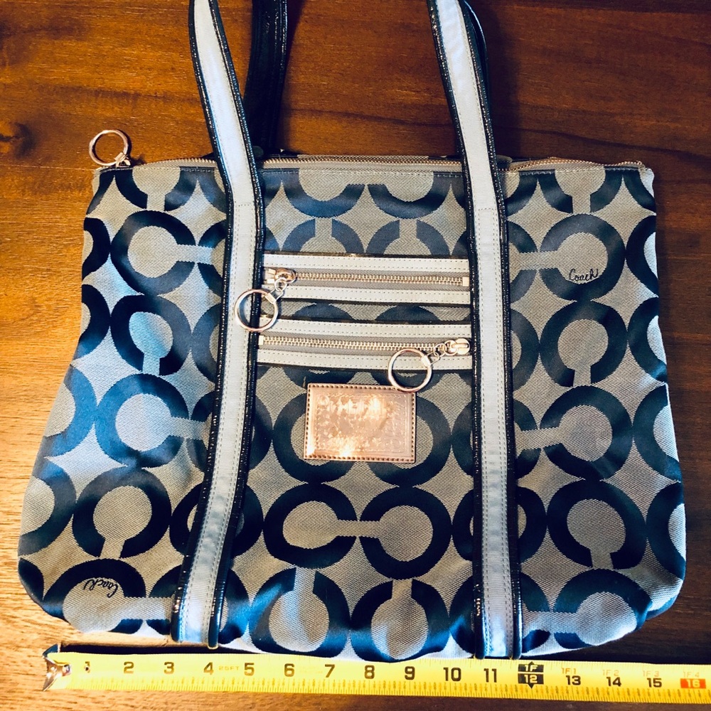 Authentic Blue Coach purse